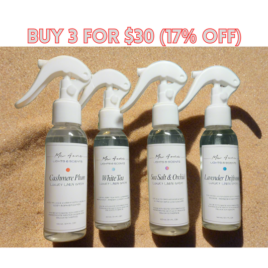 Luxury Linen Mists - pack of 3