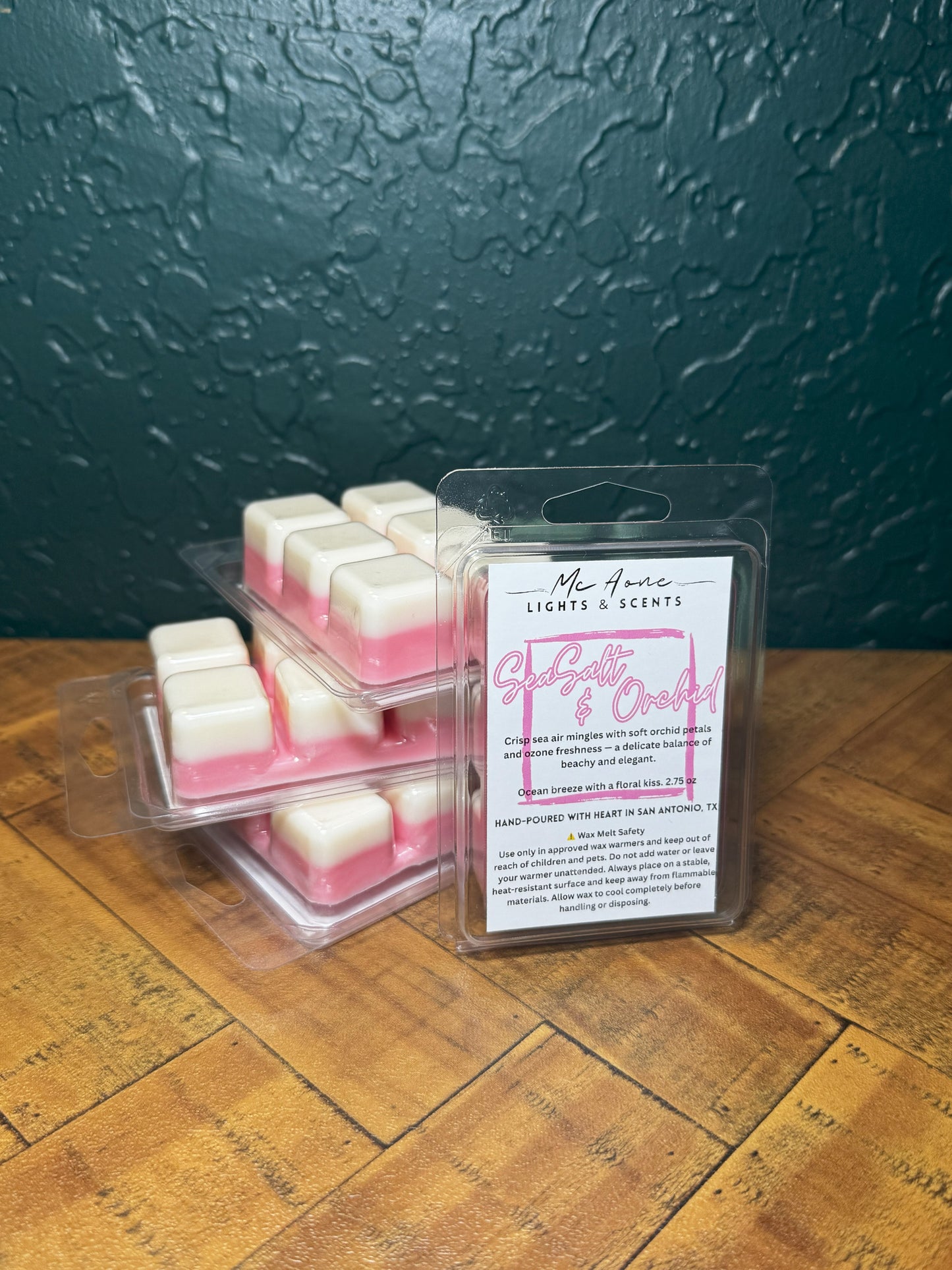 🌊 Sea Salt & Orchid - 6-cavity clamshell 2.75oz
