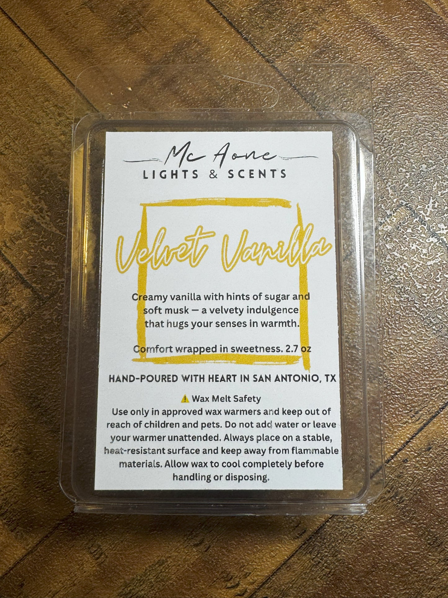 🍨 Velvet Vanilla - 6-cavity clamshell 2.75oz